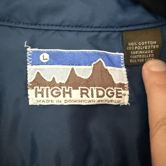 Vintage 90s Flannel Button up shirt - Mens size Large - Blue Red Beige - Picture 2 of 2